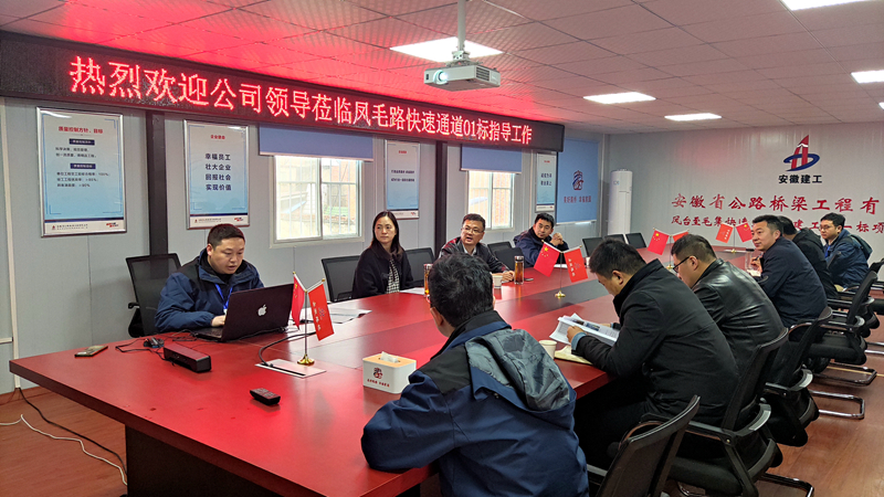 公司黨委副書記、工會(huì)主席王勝利到鳳毛快速通道01標(biāo)檢查指導(dǎo)工作